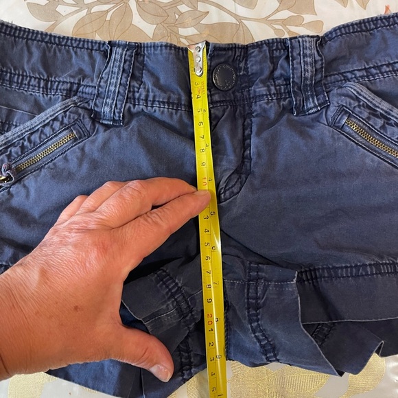 Set Of 2 American Eagle Outfitters Cotton  Shorts Sz 0/ 00 Blue/ Coral - Picture 7 of 9